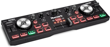 Numark DJ2GO2 Touch: Portable 2-Deck USB DJ Controller with Audio