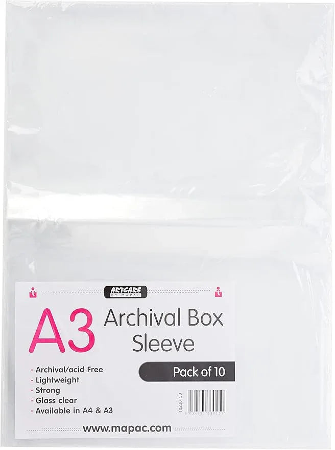 Artcare Clear A3 Archival Box Sleeves – 10 Pack Synthetic - Gomix Brands Outlet
