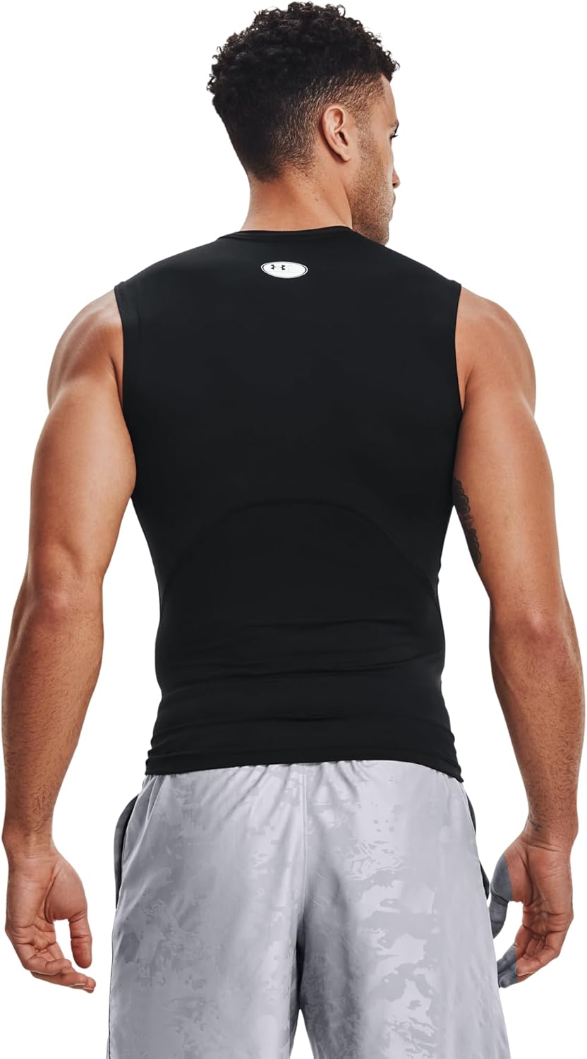 Under Armour Men's UA HG Armour Comp SL Breathable Tank Top, Comfortable Functional Shirt