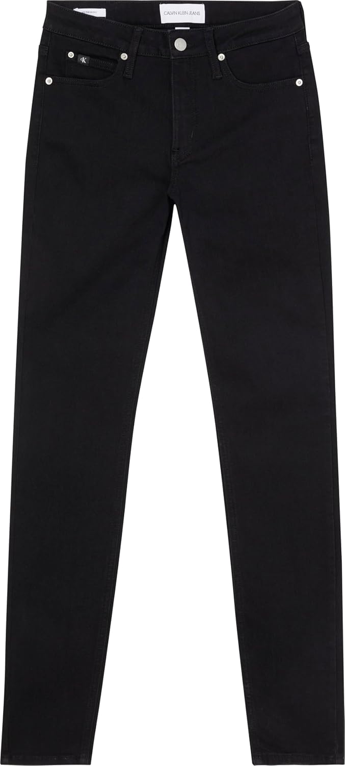 Calvin Klein Women's Mid-Rise Skinny Denim Jeans – Classic Black