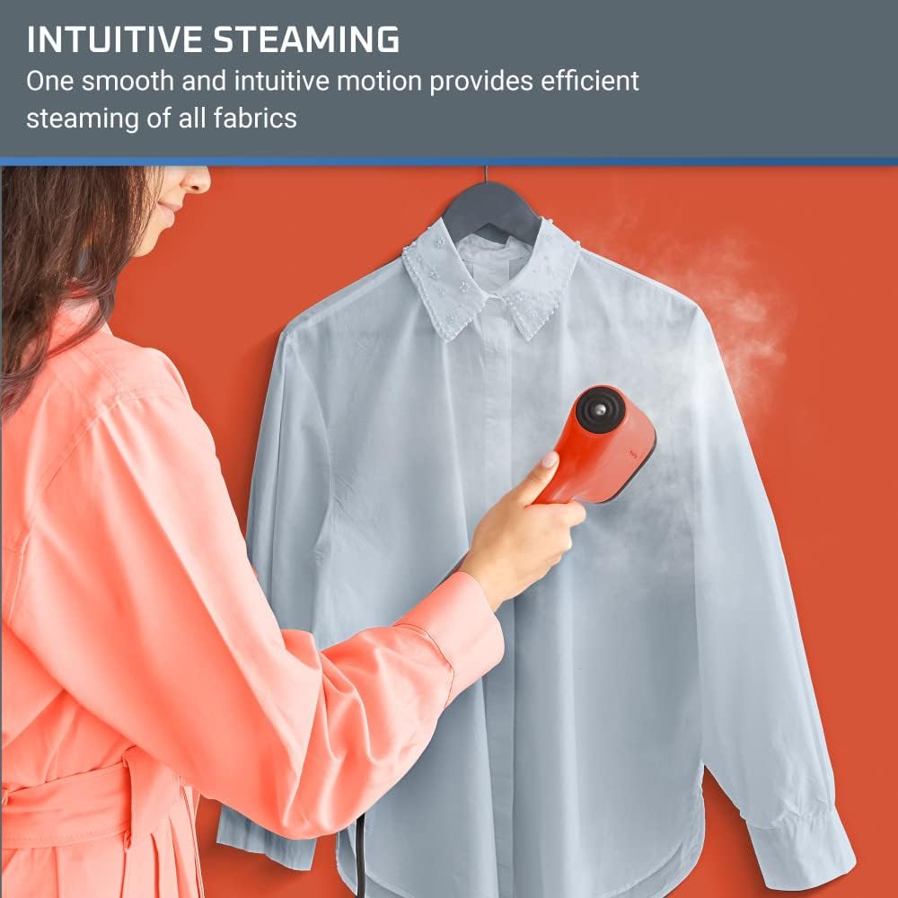 Rowenta PurePop Handheld Steamer: Powerful Portable 15-Second Wrinkle Remover for Clothes