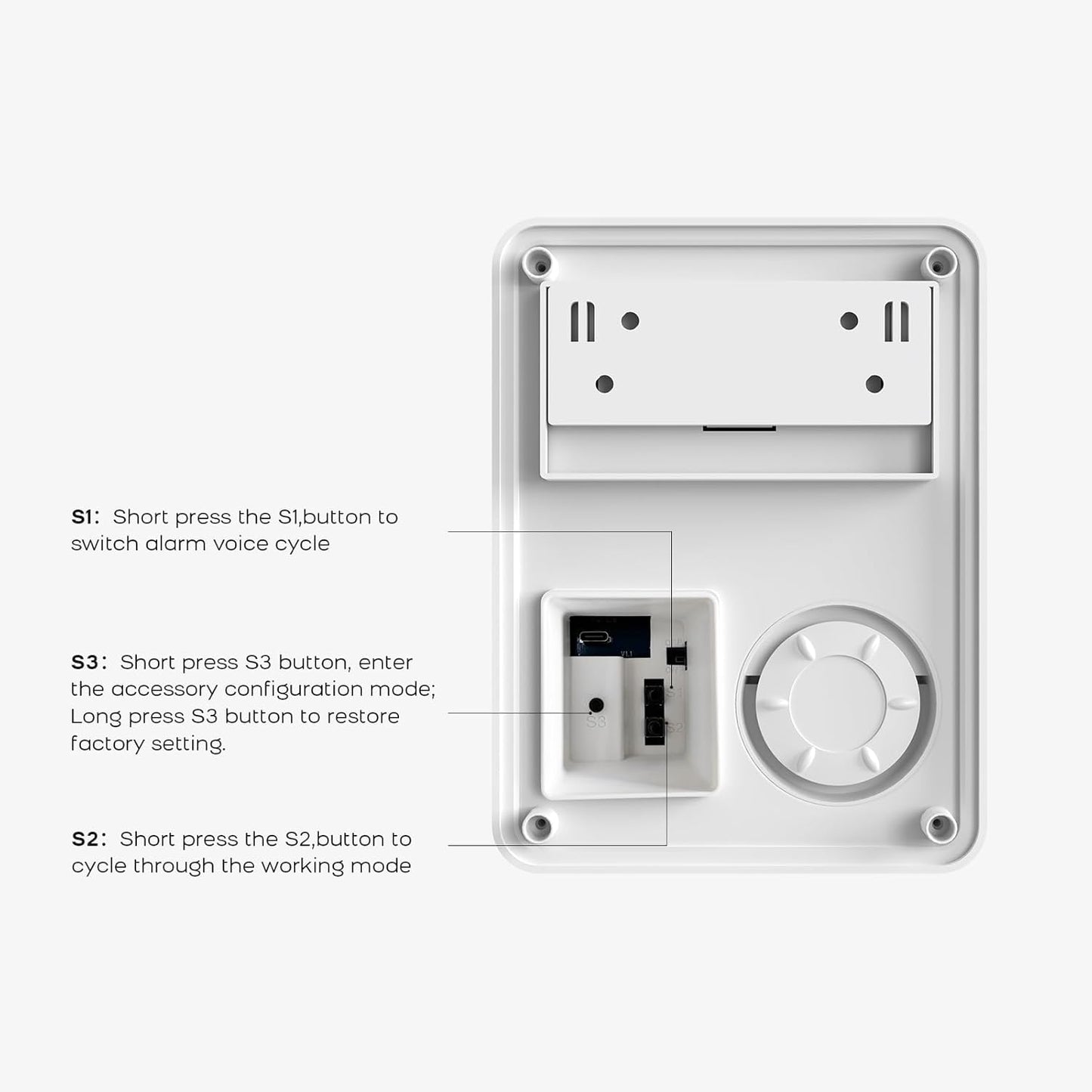 PGST Solar Outdoor Alarm Siren with LED Flashing Light Function 433 MHz