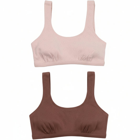 Hanes Girls' Bralette Training Bra with Foam Cups