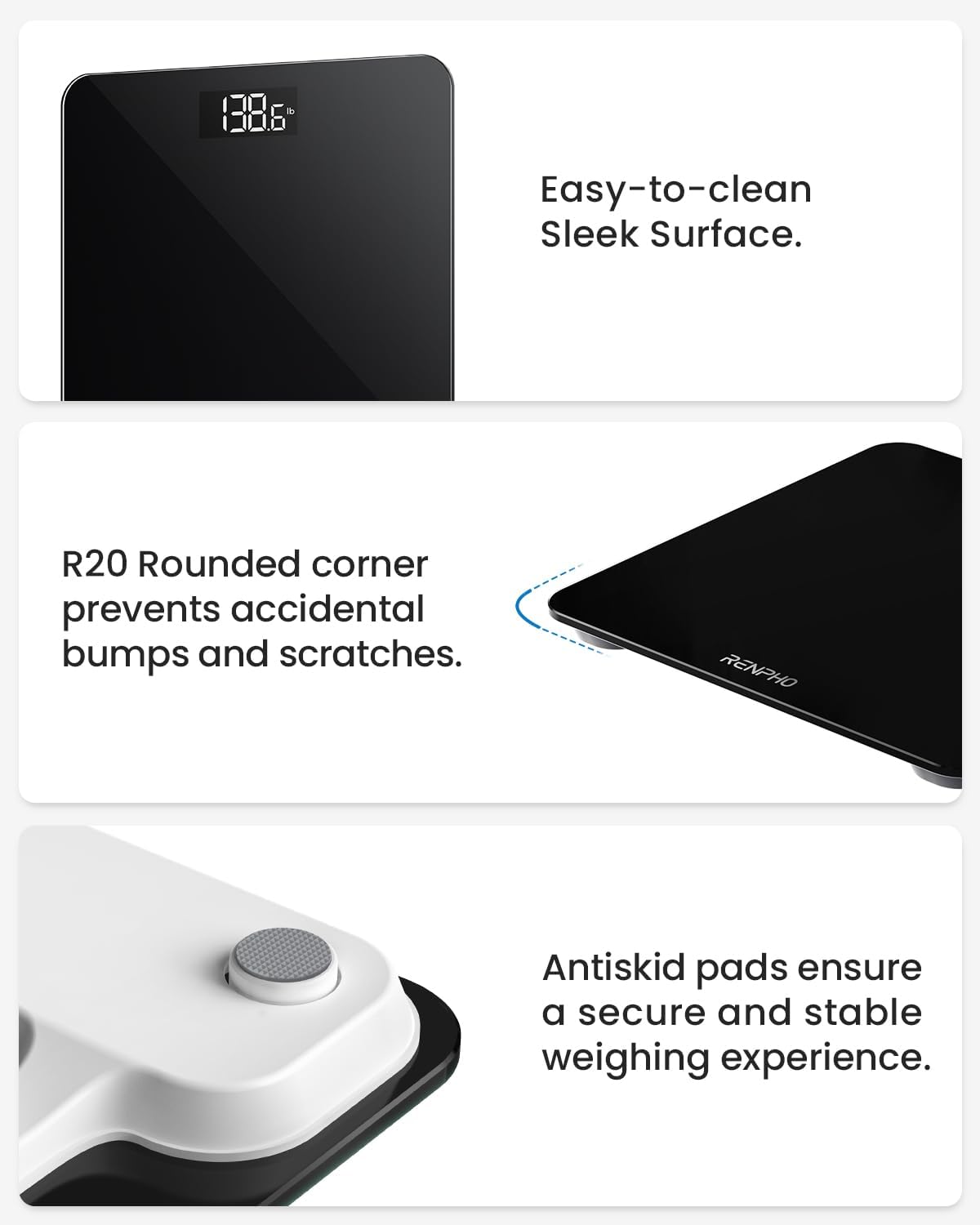 RENPHO Ultra Slim Digital Bathroom Scale with High‑Precision Sensors