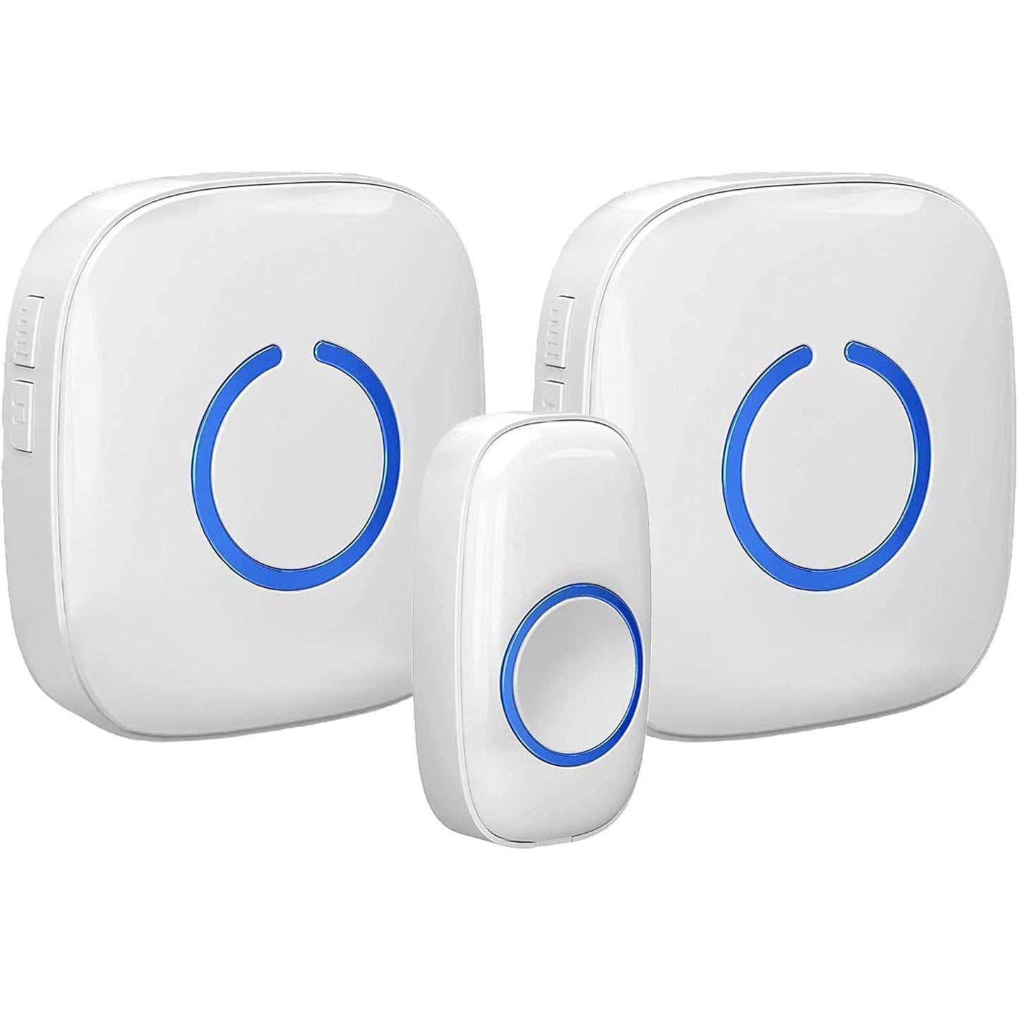 SadoTech Wireless Doorbell: 1 Button, 2 Chimes, Easy Install, Long Range, White