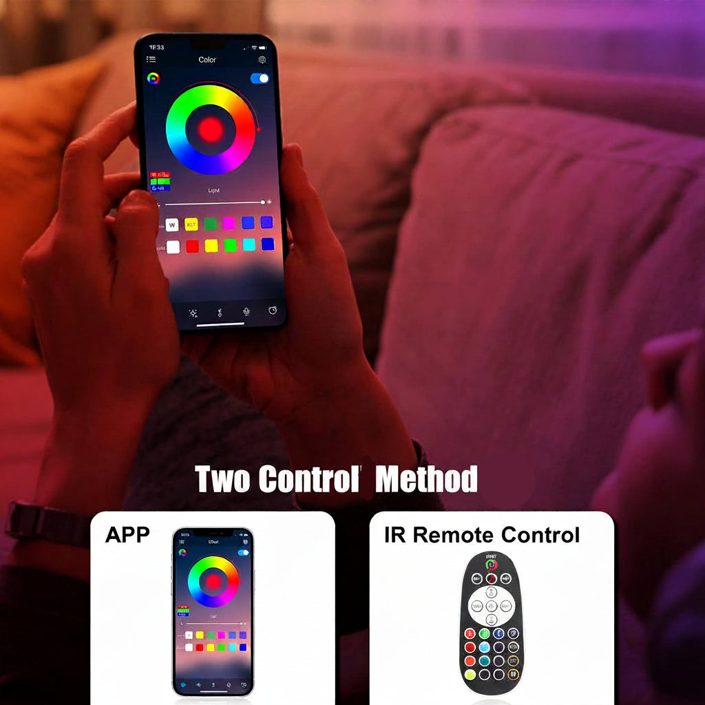 Diyife LED Strip 3 m 90 LEDs Remote & App Control RGB Bluetooth Music Sync Timer Indoor