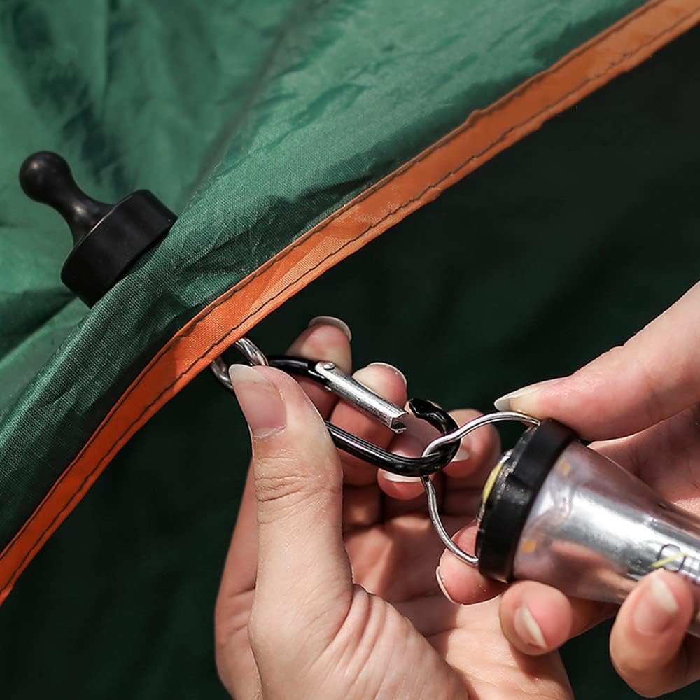 RIIPOO Heavy Duty Magnetic Hooks 2-Pack for Camping, Tent, Lantern
