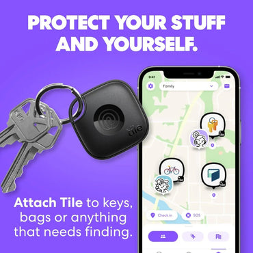 Tile Mate Bluetooth Tracker – Black Key & Bag Finder - Gomix Brands Outlet