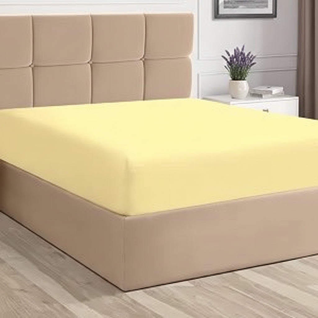 Pizuna Bed Fitted Sheet , 600 Thread Count Cozy Luxury Long Staple Cotton Sateen Weave