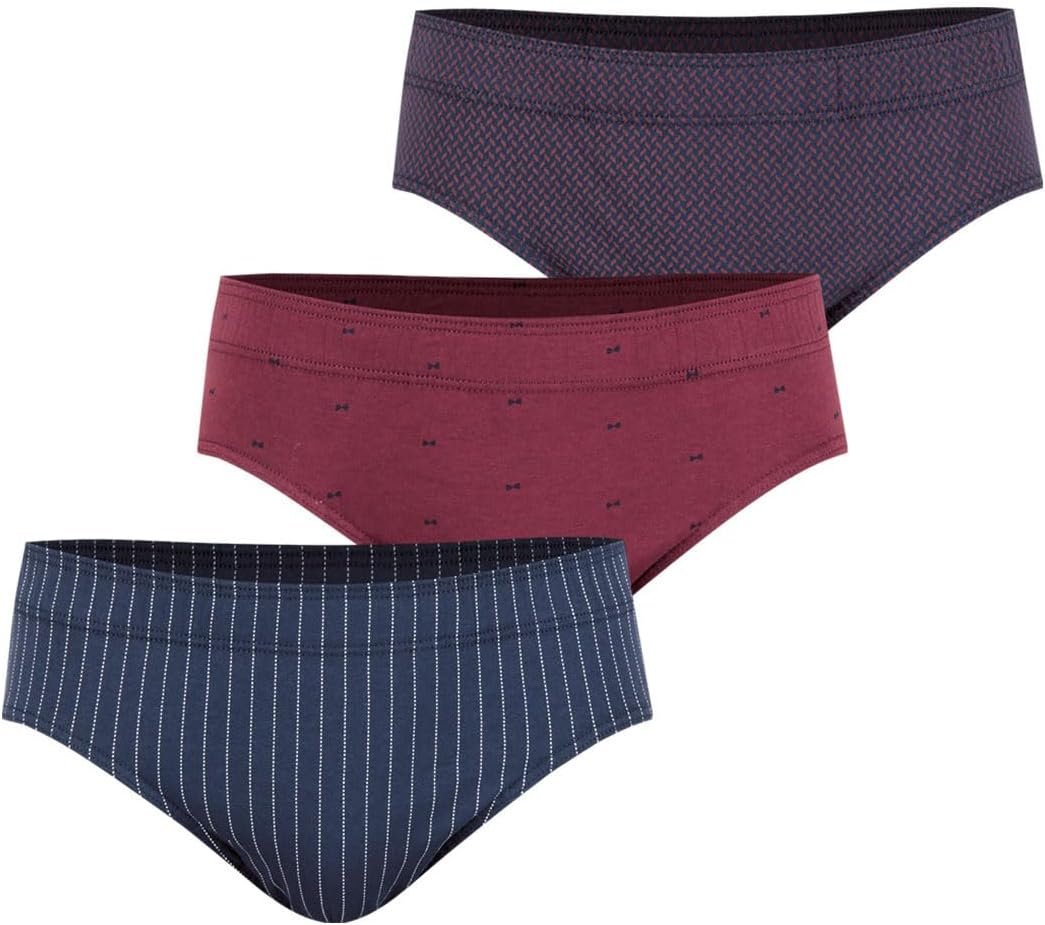 Eminence Men's 3-Pack Low Rise Cotton Briefs - Comfort Fit
