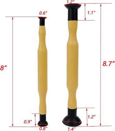 2pcs Valve Lapping Tool with 4 Suction Plates – Yellow, High‑Quality Rubber for Automotive Maintenance - Gomix Brands Outlet