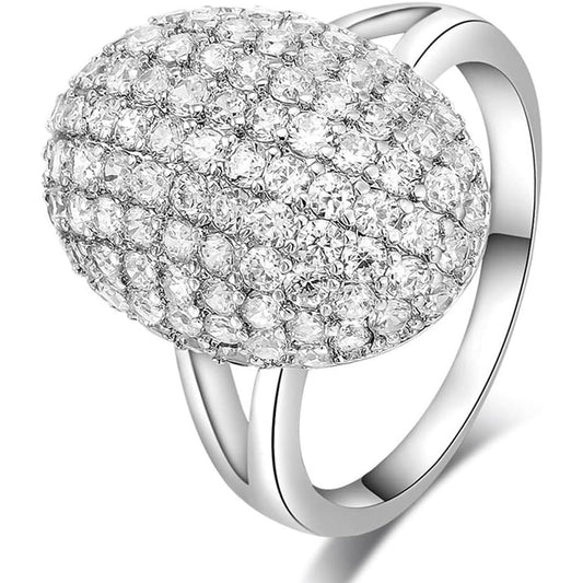 Twilight Bella's Full Drill Sparkling Crystal Band Ring Cubic Zirconia Souvenir
