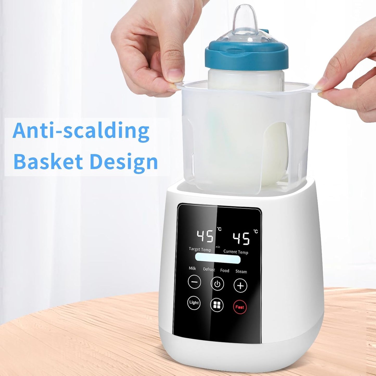 6-in-1 Multi-Functional Baby Bottle Warmer with Sterilizer Fast Digital