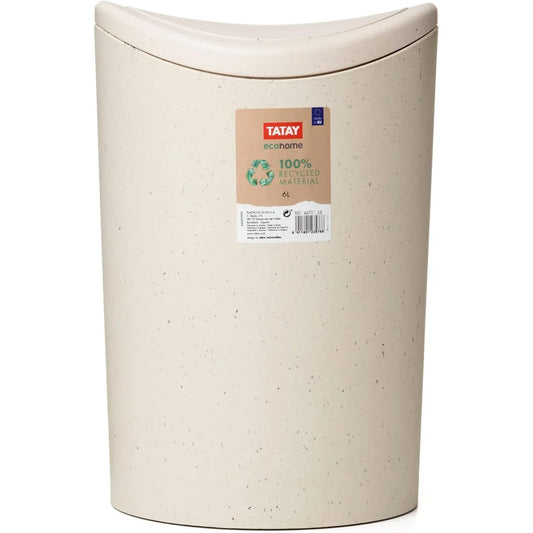 Tatay Polypropylene Bathroom Bin with Swing Lid – 6L - Gomix Brands Outlet