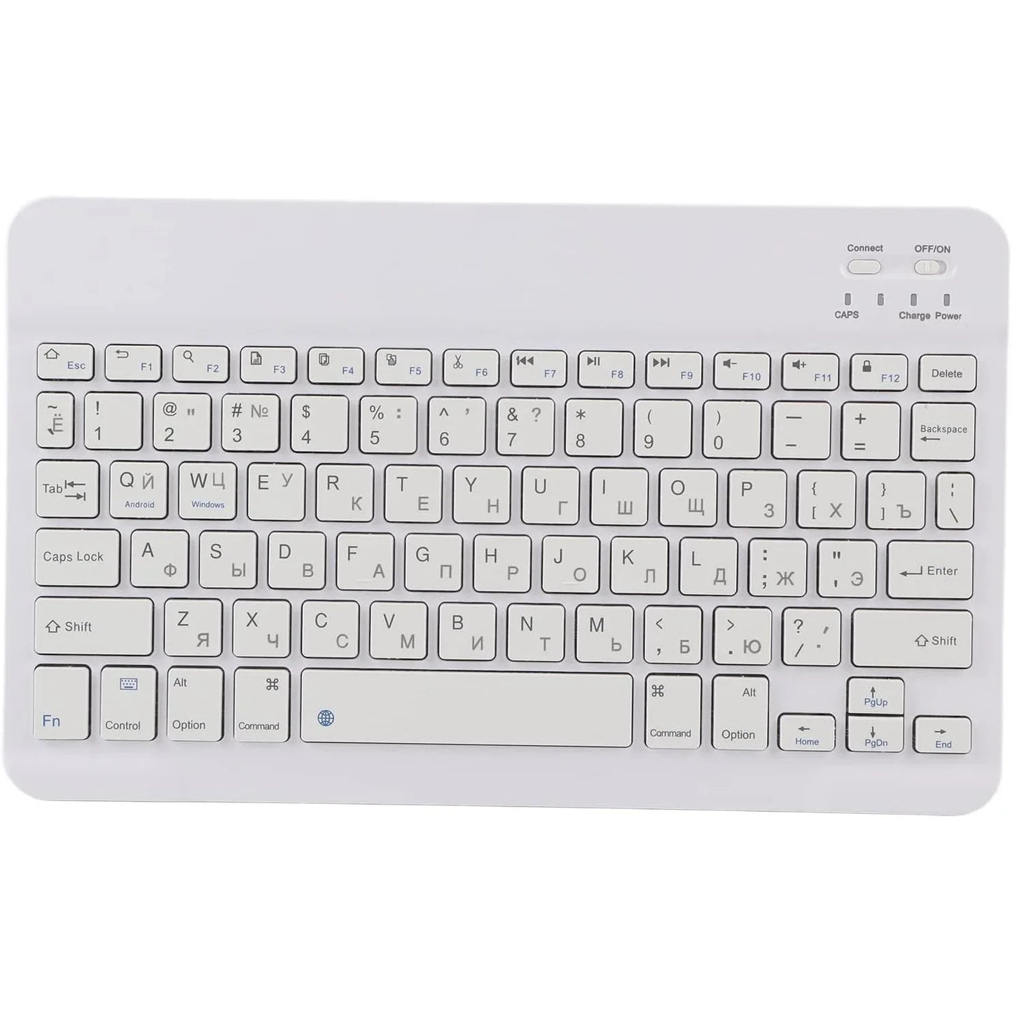 Ultra-Thin 10-Inch Rechargeable Bluetooth Keyboard for Android iOS Windows - Gomix Brands Outlet
