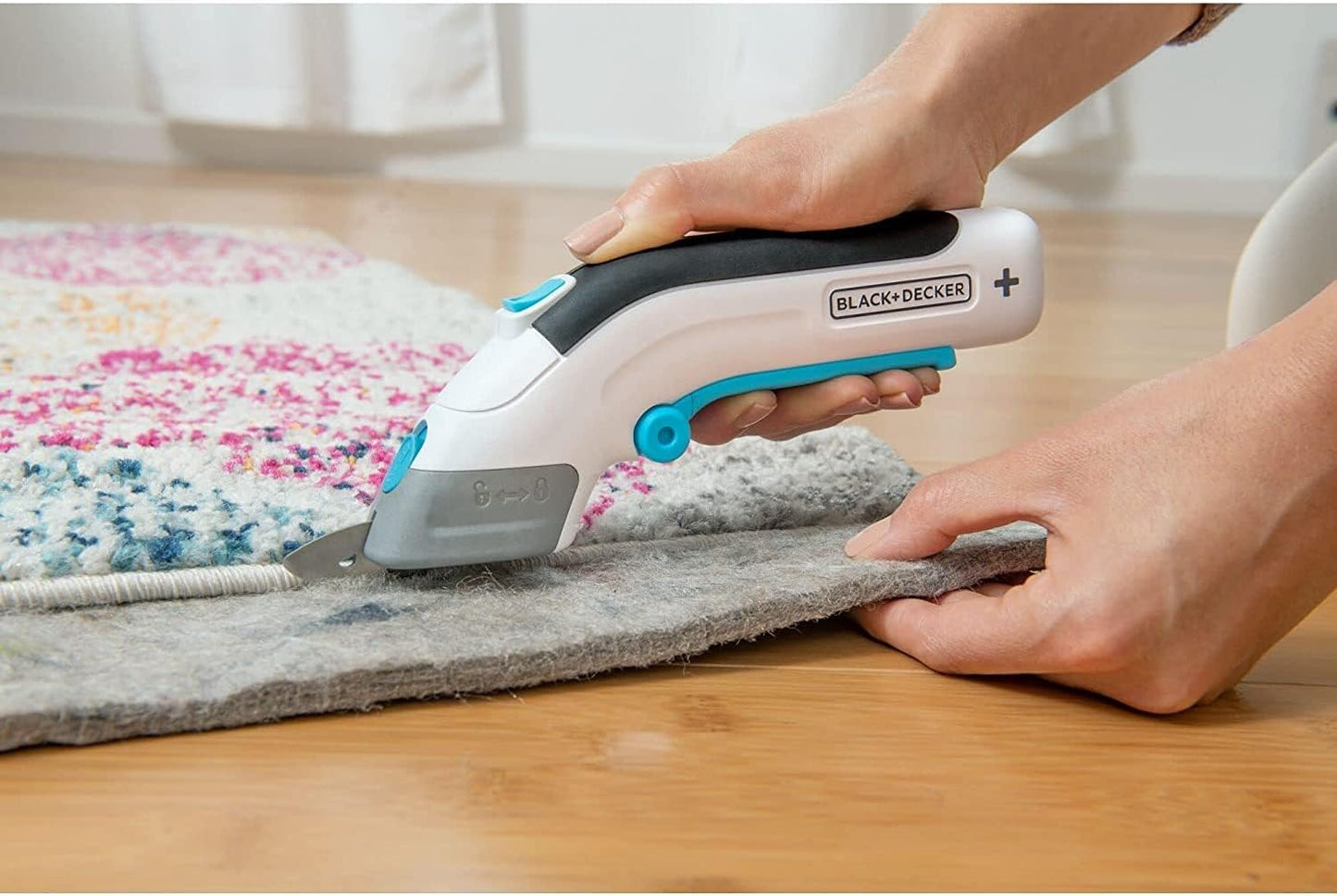 Black+Decker 3.6V Cordless Electric Scissors: Versatile Cutting Tool for Crafts, Fabric, Leather