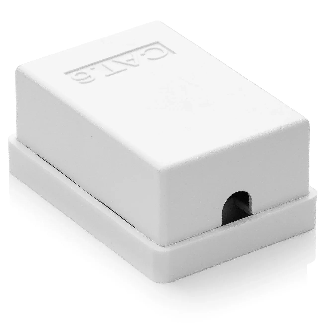 deleyCON White CAT6 1‑Port Surface‑Mount RJ45 Network Socket - Gomix Brands Outlet