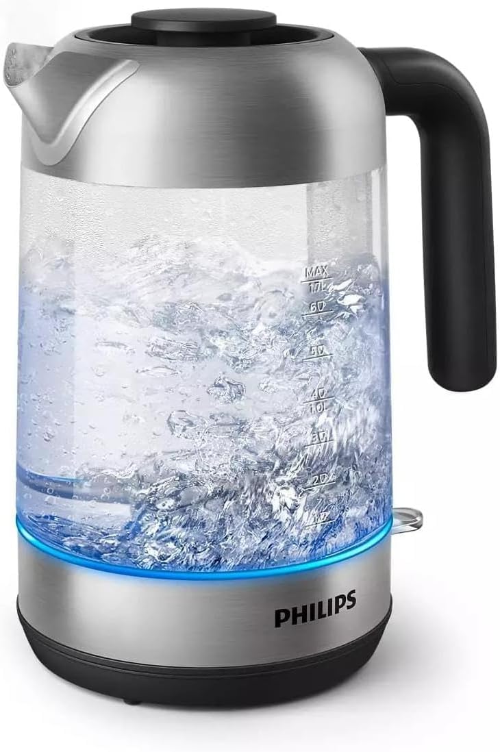 Philips 1.7L Glass Electric Kettle with LED Indicator