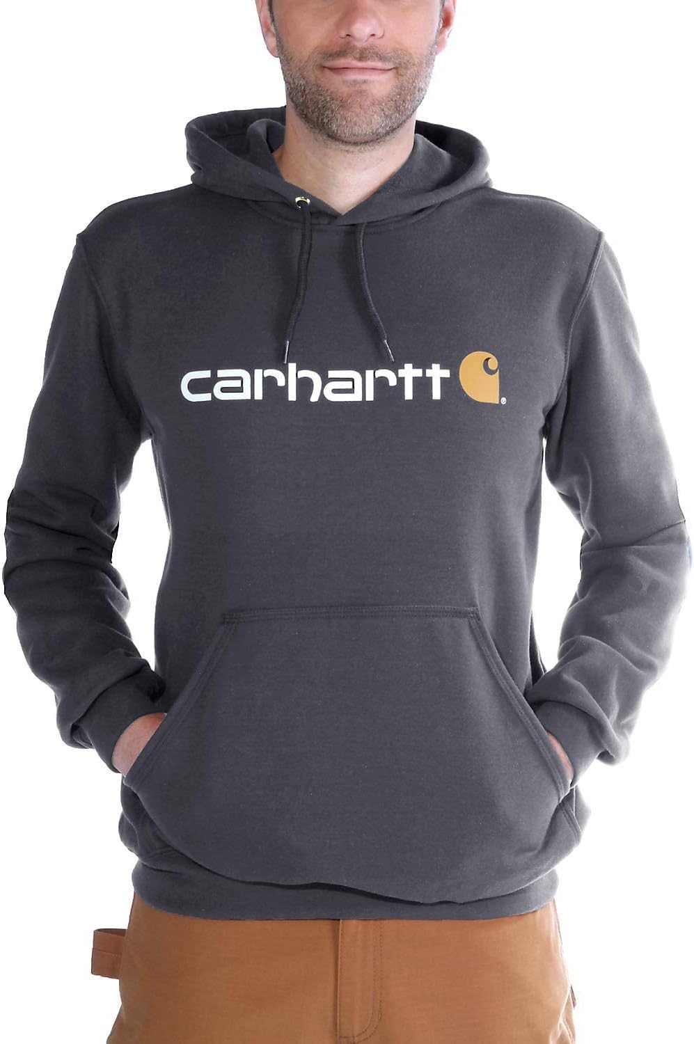Carhartt Men's Loose Fit Midweight Graphic Hoodie – Warm Cotton‑Poly Blend