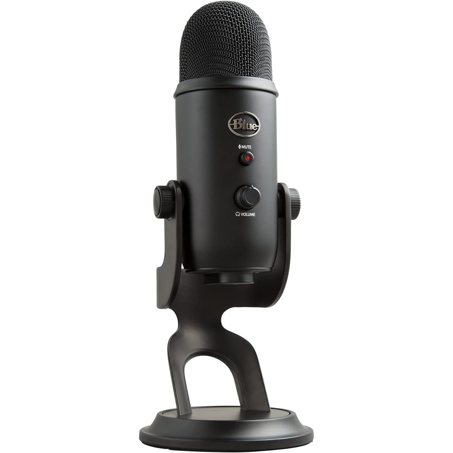 Blue Yeti Blackout USB Microphone: Studio Quality Recording and Streaming