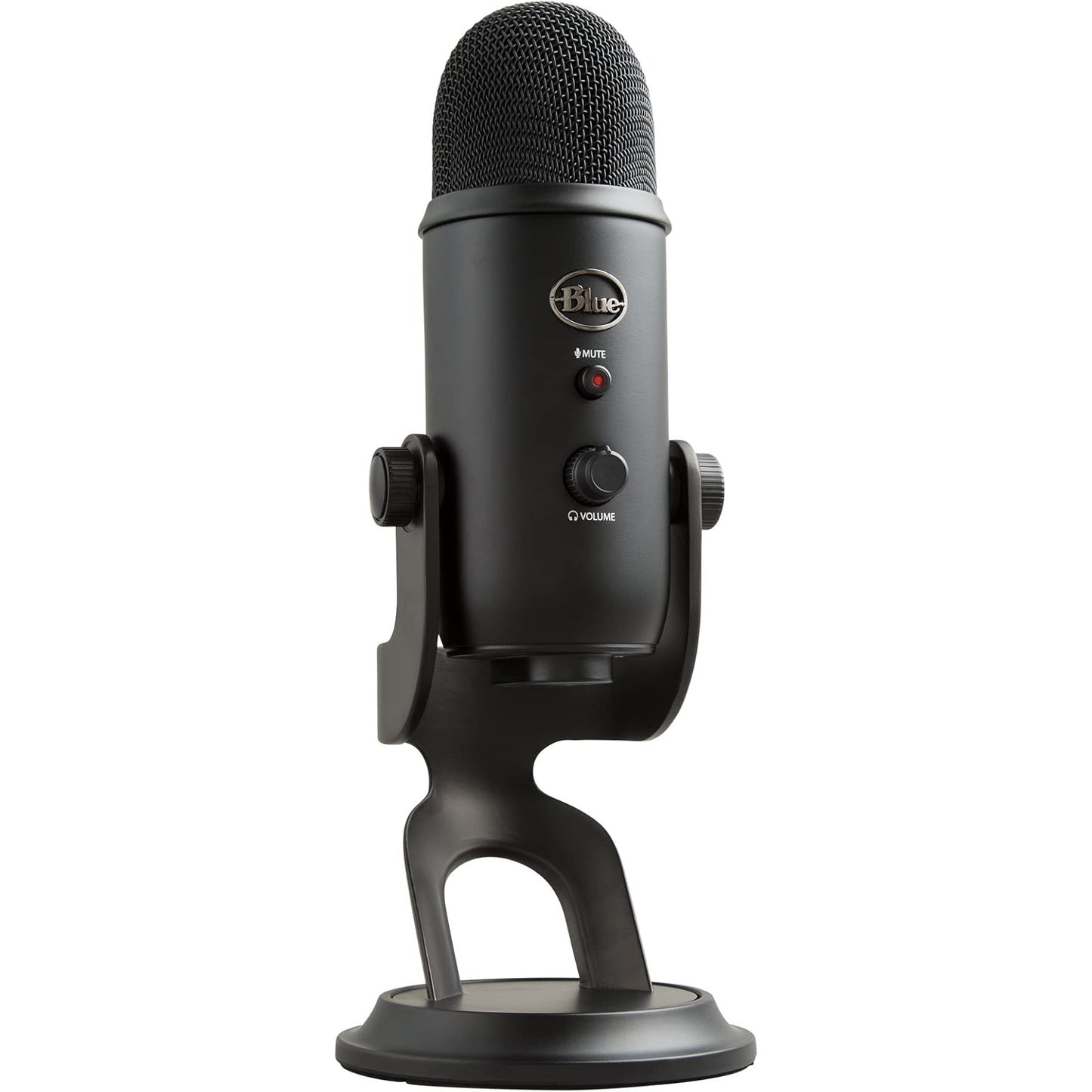 Blue Yeti Blackout USB Microphone: Studio Quality Recording and Streaming