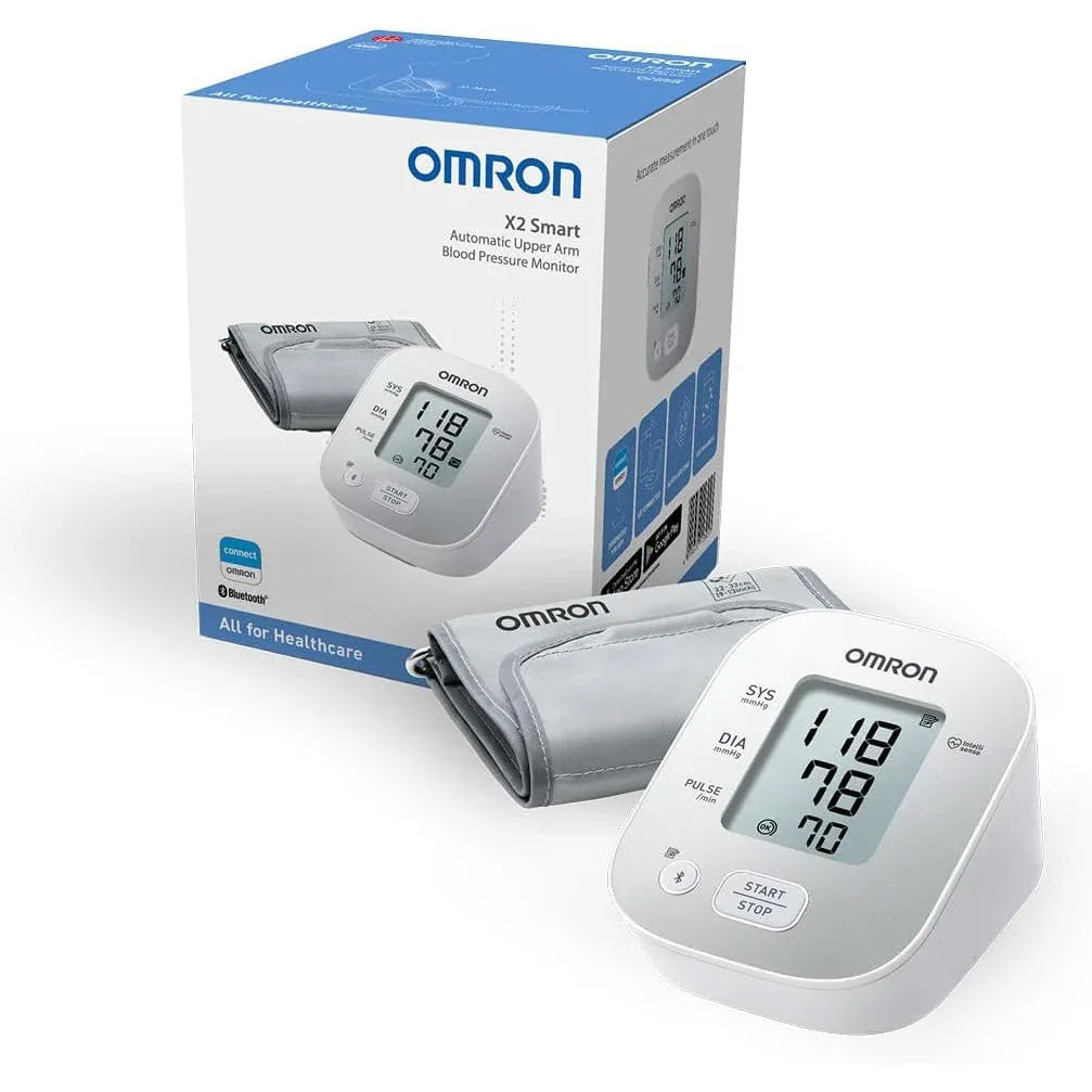 Omron X2 Smart Bluetooth Upper Arm Blood Pressure Monitor 22-32cm - Gomix Brands Outlet
