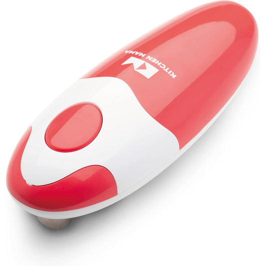 Red Kitchen Mama Automatic Electric Can Opener – Hands‑Free, Smooth Edge