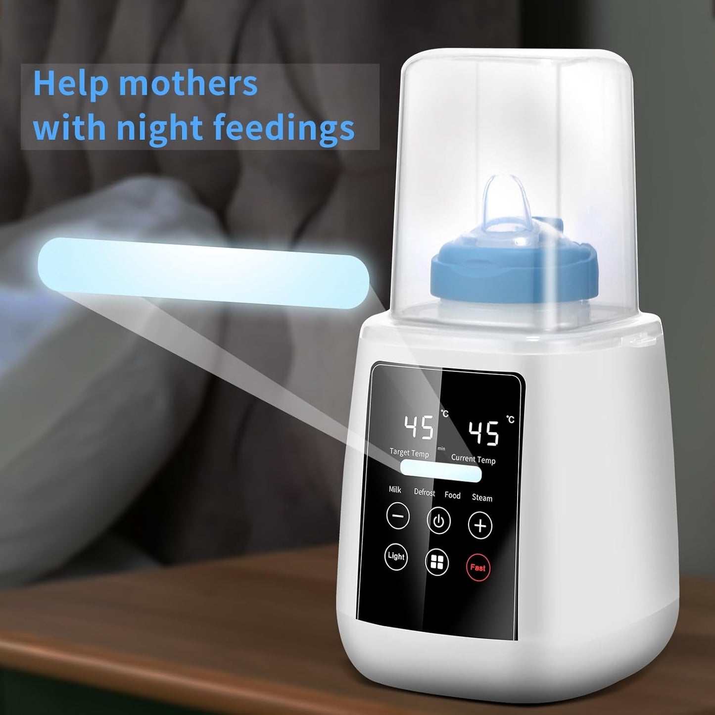 6-in-1 Multi-Functional Baby Bottle Warmer with Sterilizer Fast Digital