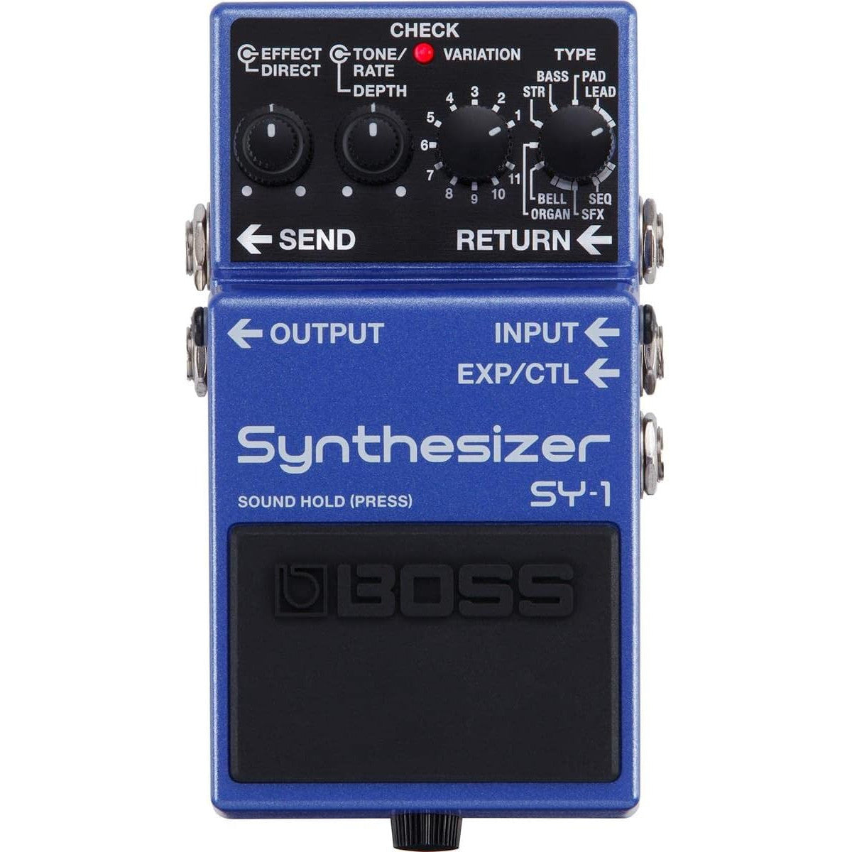 Boss SY-1 Guitar Bass Synthesizer Pedal with 121 Polyphonic Sounds