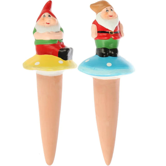 com-four 3-Pack Automatic Indoor Plant Watering Spikes – Cute Dwarf Design - Gomix Brands Outlet