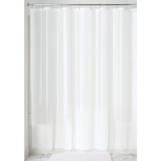 iDesign Waterproof PEVA Shower Curtain Liner 72 x 72 White