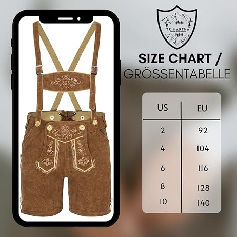 TR Martha Children's Leather Shorts