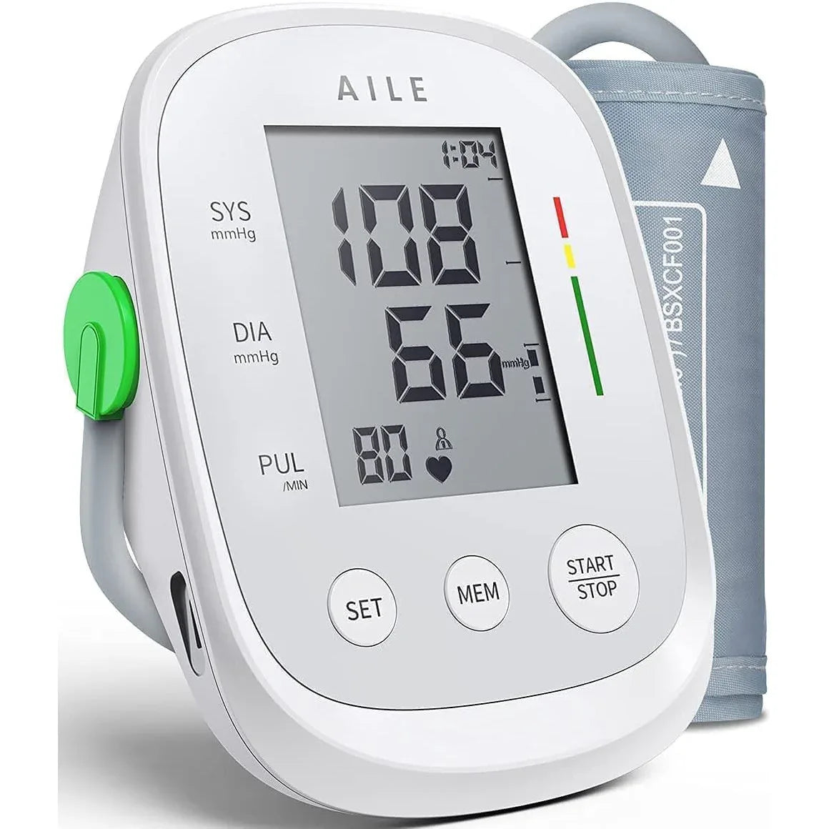 AILE Arm Pressure Gauge Large Arm Blood Pressure Monitor 8.7-16.5 Inches 2 x 99 Readings White - Gomix Brands Outlet