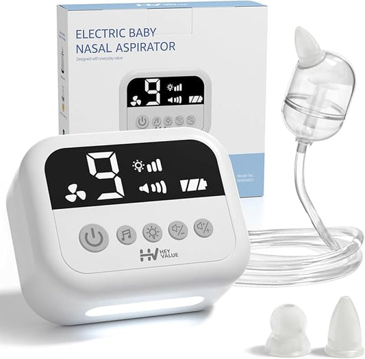 HEYVALUE Electric Baby Nasal Aspirator with Night Light and USB‑C