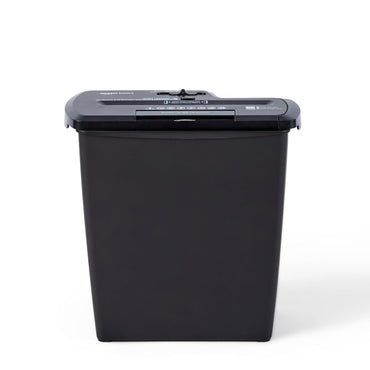 AmazonBasics 8-Sheet Strip-Cut Paper, CD and Credit Card Shredder