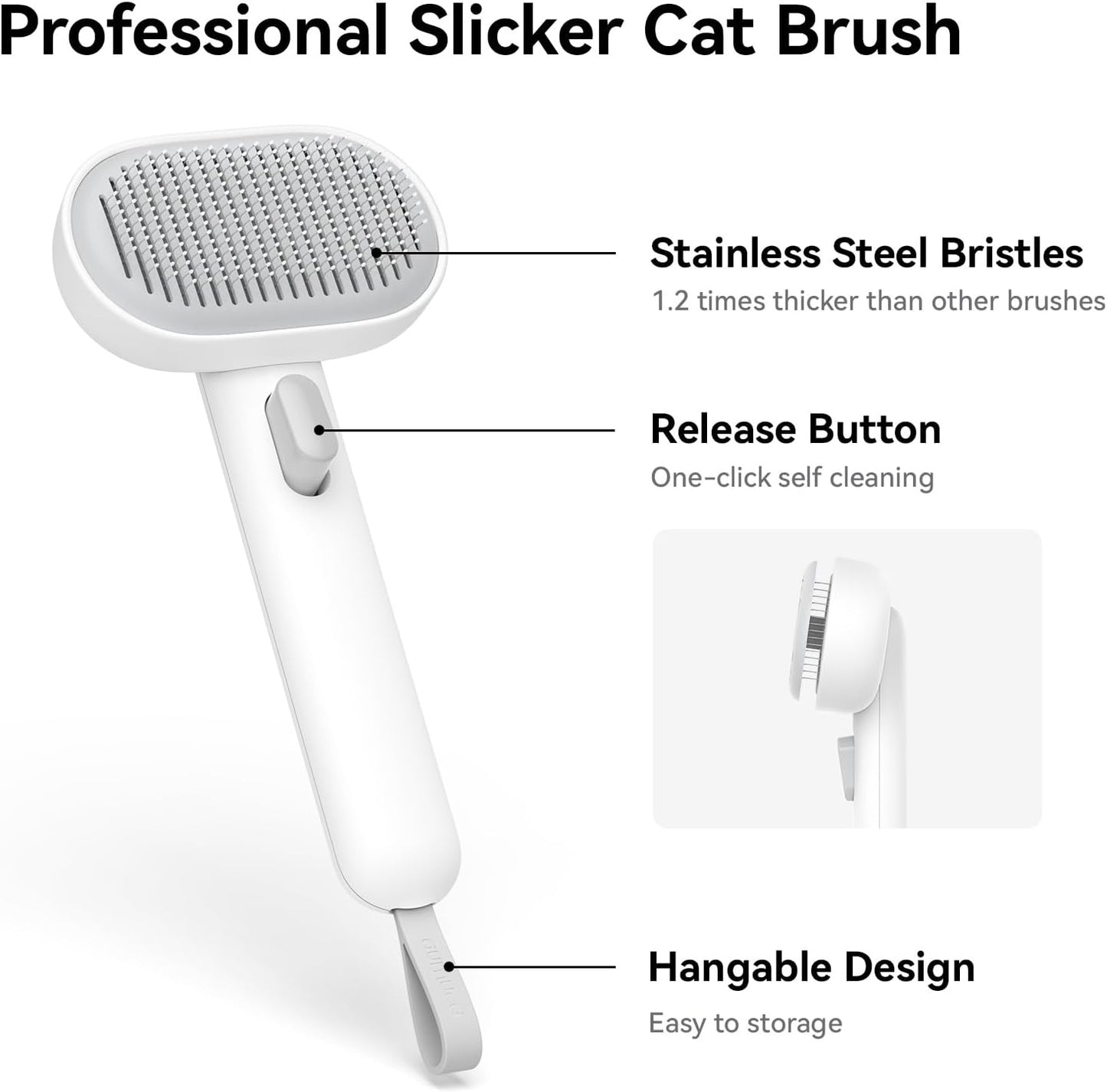 Aumuca Cat Brush for Shedding - Gentle Grooming & Massage Tool