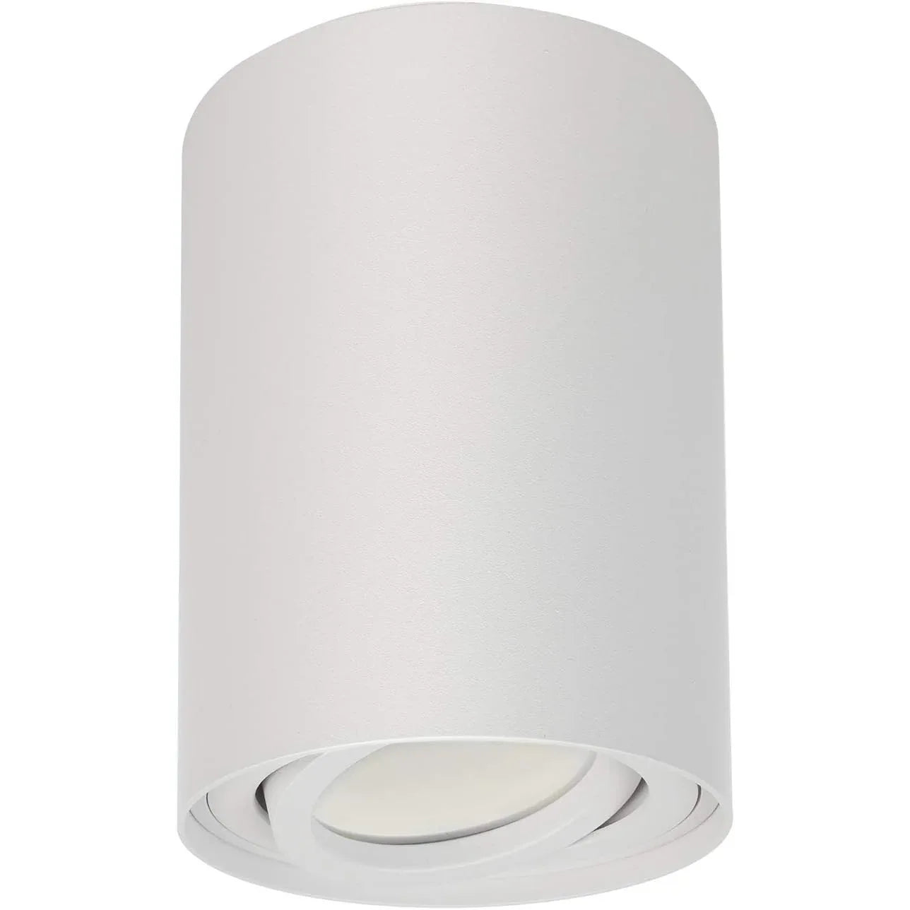 Maclean MCE422 Swiveling GU10 Ceiling Light – White Aluminum Round Fixture - Gomix Brands Outlet