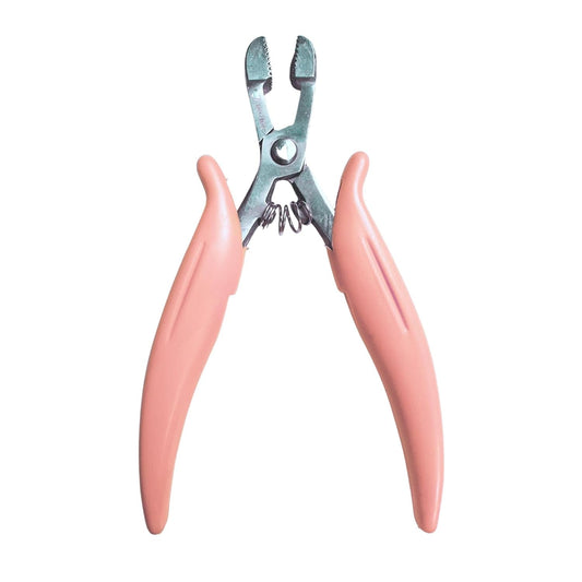 Hair2Heart Pink Bonding Removal Pliers – Ergonomic, Spring‑Assisted Hair Extension Tool - Gomix Brands Outlet
