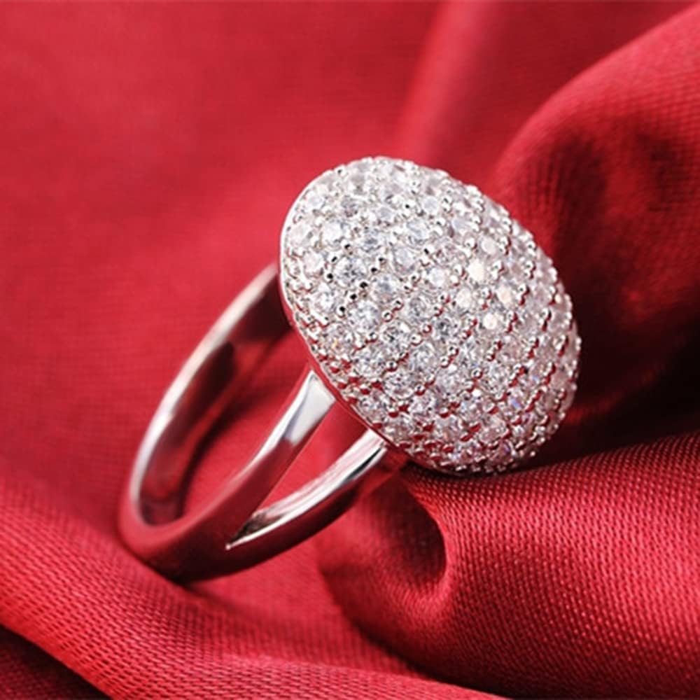 Twilight Bella's Full Drill Sparkling Crystal Band Ring Cubic Zirconia Souvenir