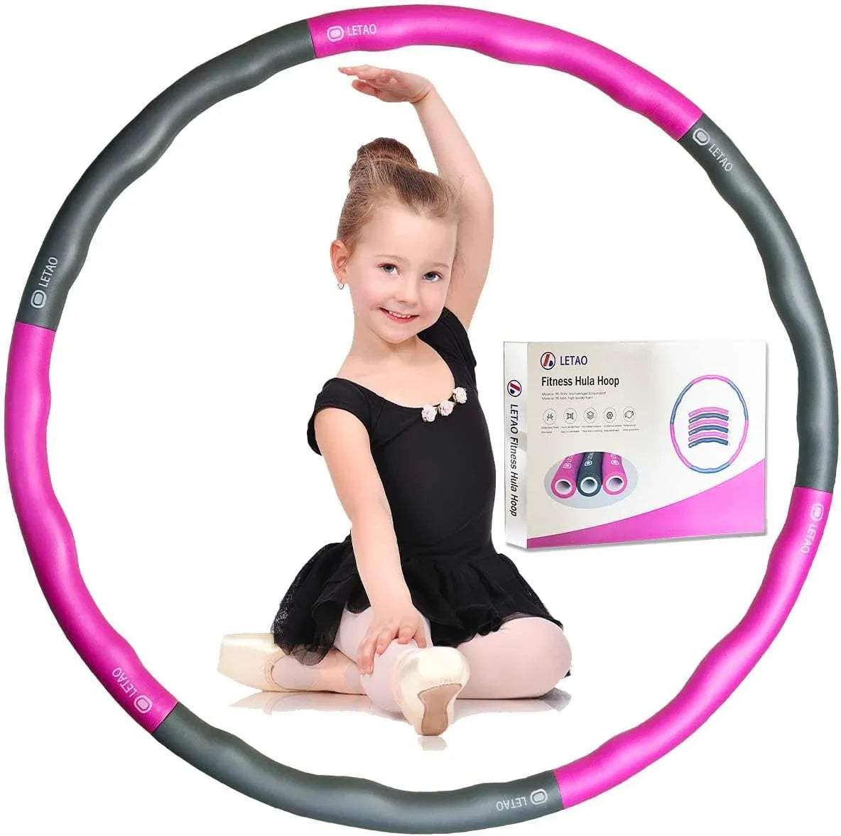 LETAO Grey Kids Hula Hoop 72cm - Gomix Brands Outlet