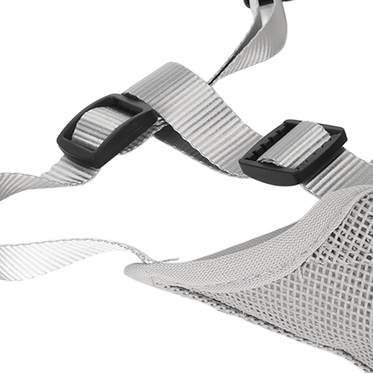 Adjustable Breathable Mesh Dog Muzzle: Anti-Bite, Chew, Lick, Training, Gray