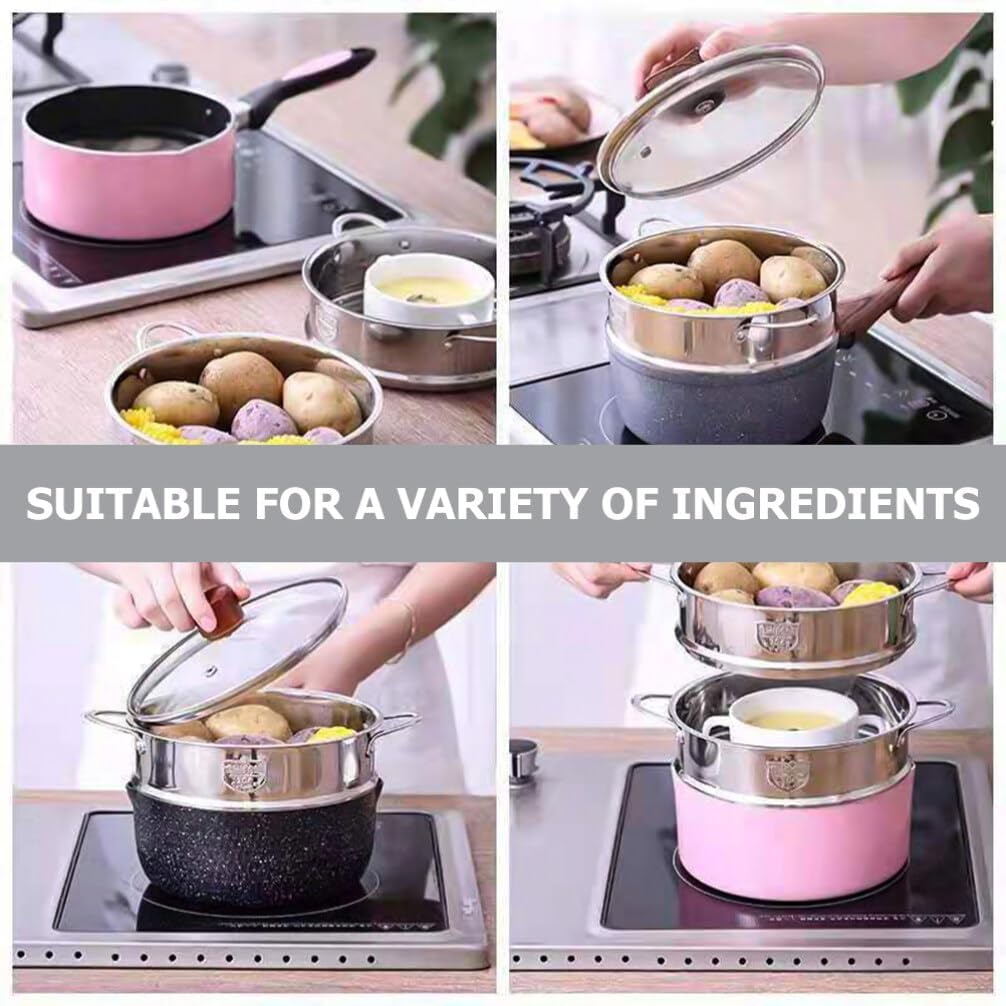 Cabilock Versatile Stainless Steel Steamer Insert Basket for Healthy Cooking
