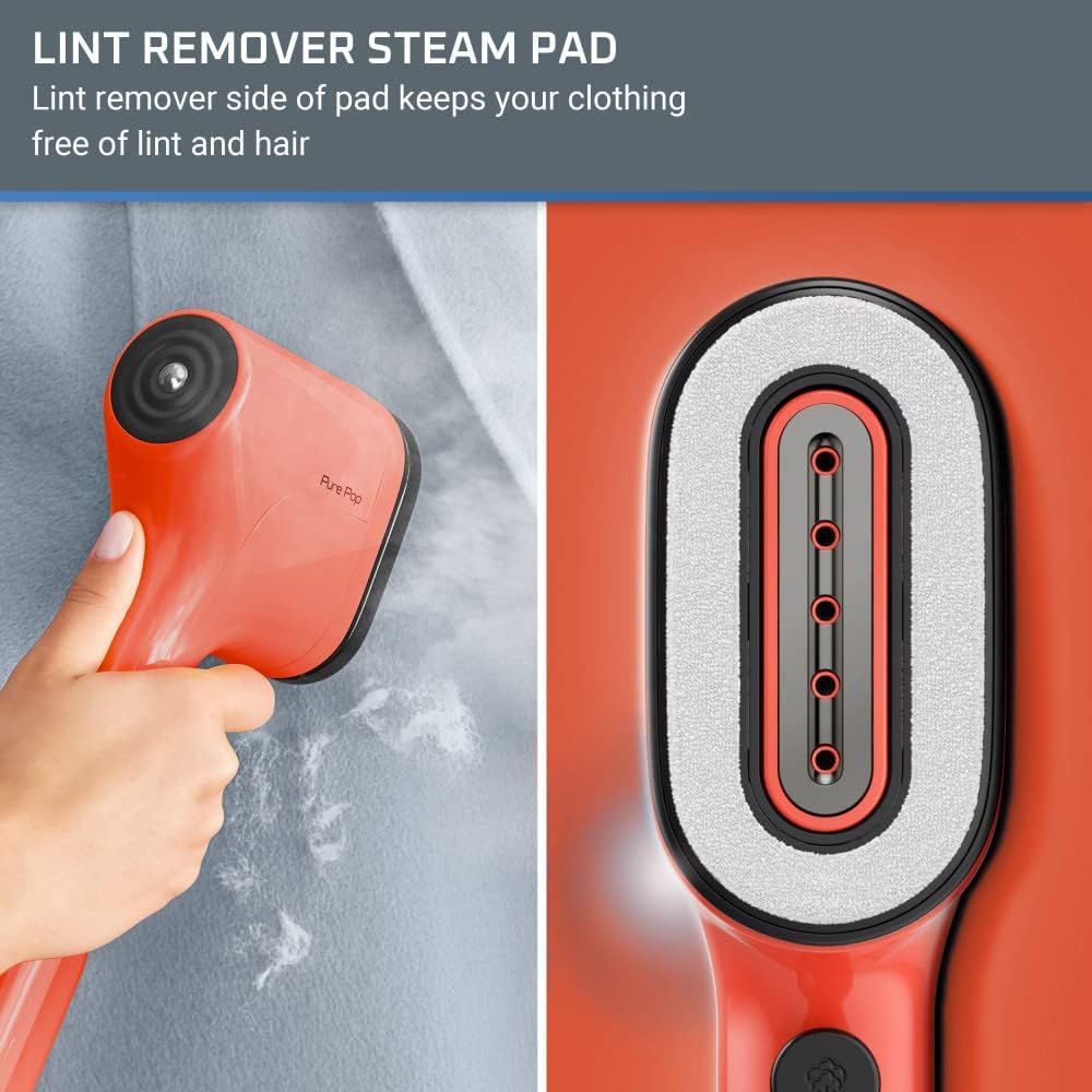 Rowenta PurePop Handheld Steamer: Powerful Portable 15-Second Wrinkle Remover for Clothes