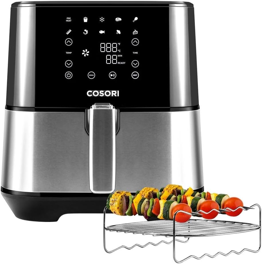 Cosori 5.8 Quart Hot Air Fryer with 11 Presets for Healthy Meals
