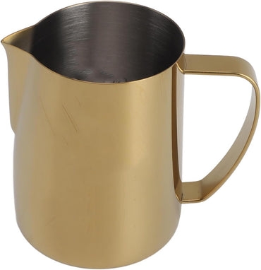 Coffee Milk Cup Easy Control Multipurpose Frothing Pitcher Golden 600ml