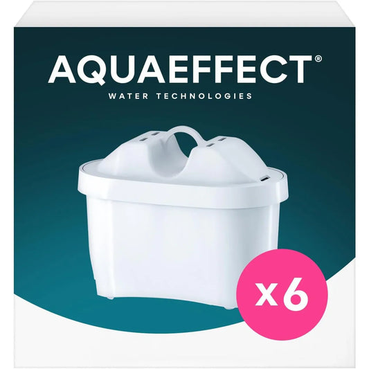 AQUAEFFECT MAX+ Water Filter Cartridges 6-Pack for Pure, Refreshing Water - Gomix Brands Outlet