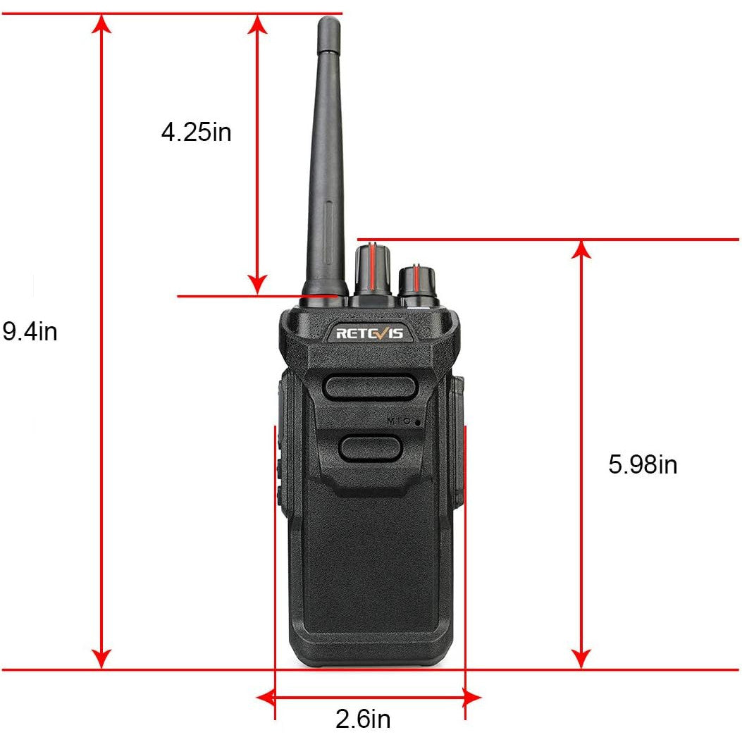 Retevis RT648 Waterproof Heavy-Duty Walkie Talkie for Construction