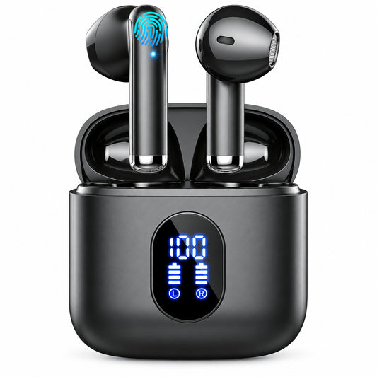 Rinsmola Bluetooth 5.3 Wireless Earbuds with Deep Bass