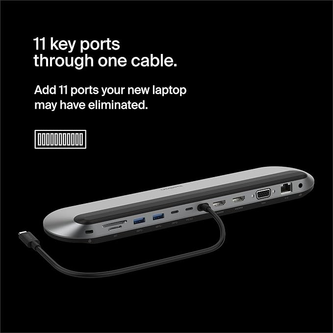 Belkin Connect 11-in-1 USB-C Pro Dock with 3 Monitor Support