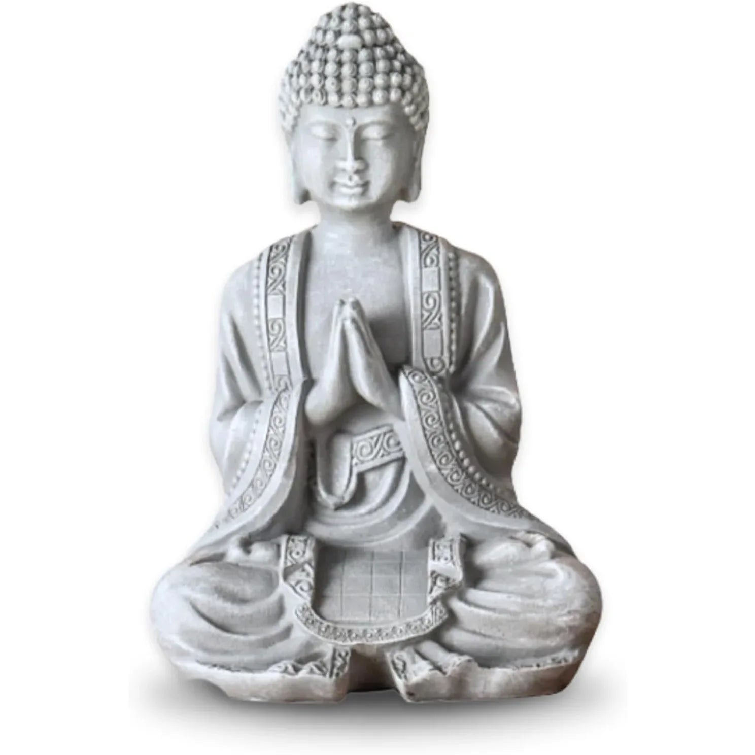 Zen Light SBM2 Stone Buddha Figurine Meditation Blue-Grey 9 x 4 x 12.5 cm - Gomix Brands Outlet